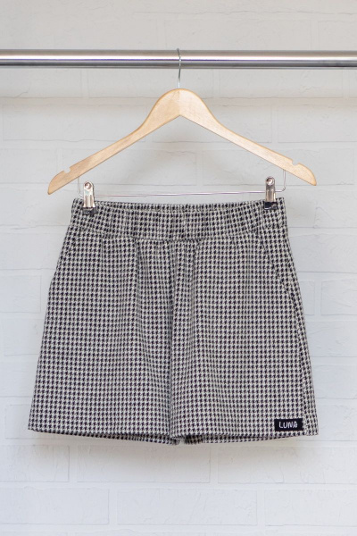 Шорты с резинкой и карманами, мультиколор, демисезон Luna 015/2 гусиная_лапка - фото 4