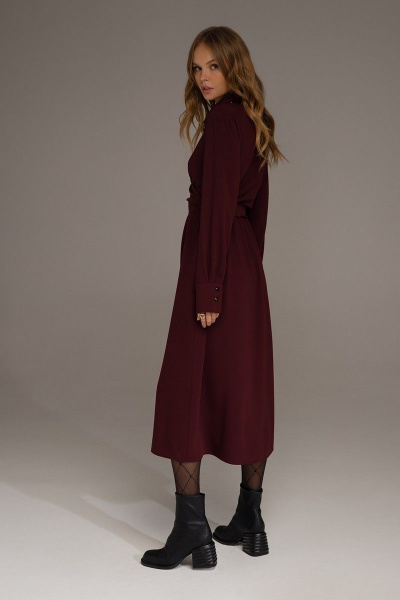 Платье PiRS 3546 бордо - фото 3