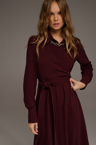 Платье PiRS 3546 бордо - фото 2