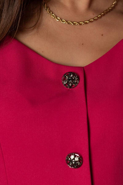 Платье полуприлегающего силуэта с пуговицами на молнии Femme & Devur 80060 1.43F(170) - фото 3