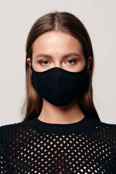Черная трикотажная многоразовая маска на лицо CONTE CONTE_F11 - фото 1