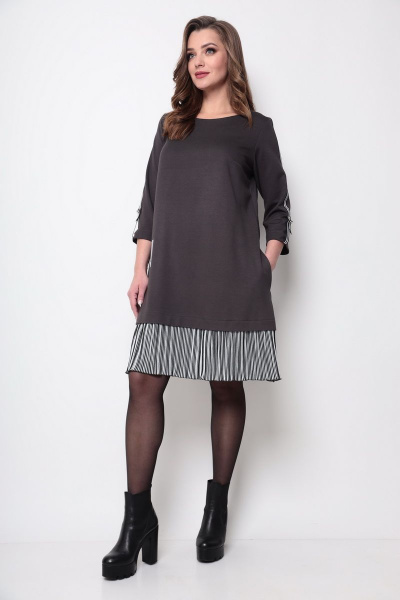 Платье Michel chic 2084 графитовый - фото 2