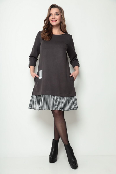 Платье Michel chic 2084 графитовый - фото 1