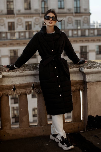 Пальто JKY GA-014 черный - фото 2