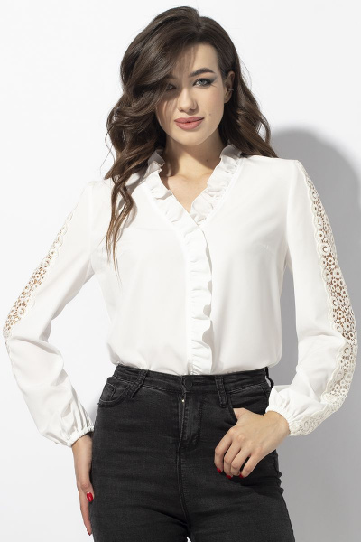 Блуза VIZAVI 652.2 молоко - фото 2