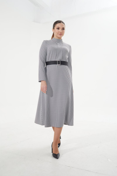 Платье, ремень MALI 421-128 клетка - фото 3