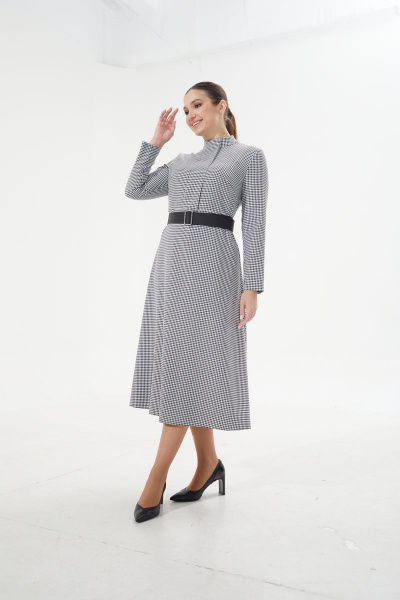 Платье, ремень MALI 421-128 клетка - фото 2