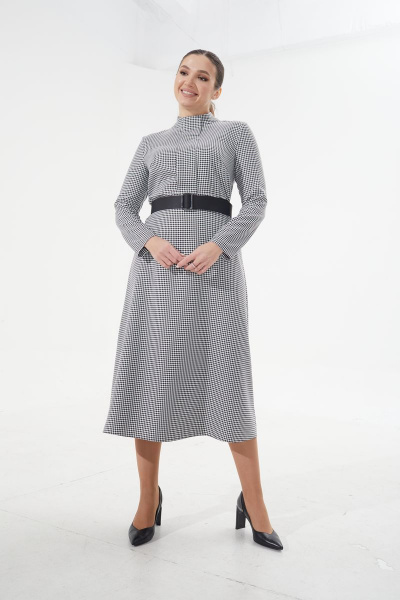 Платье, ремень MALI 421-128 клетка - фото 1