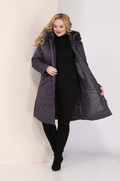 Пальто Shetti 2041 графит - фото 6