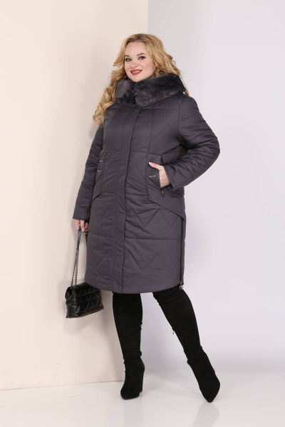 Пальто Shetti 2041 графит - фото 4