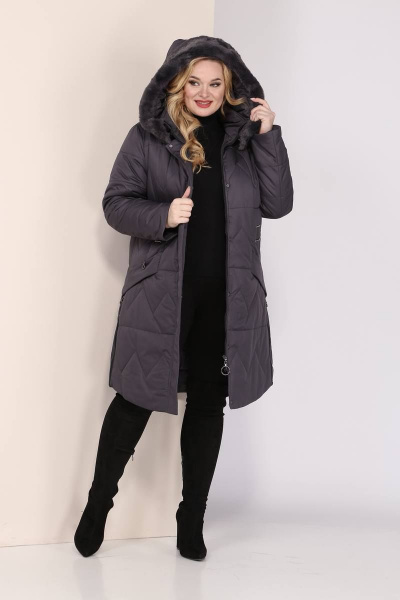 Пальто Shetti 2041 графит - фото 5
