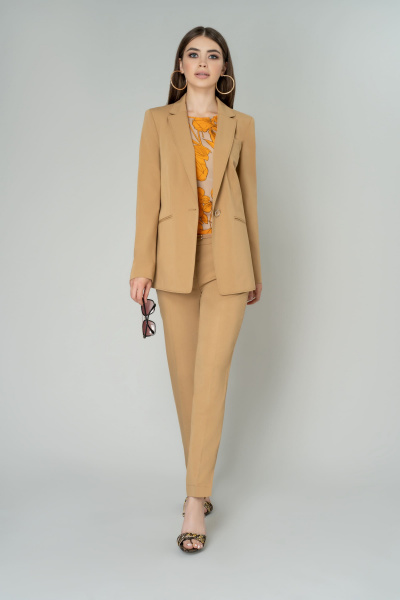 Жакет Elema 1К-10092-1-164 песочный - фото 1