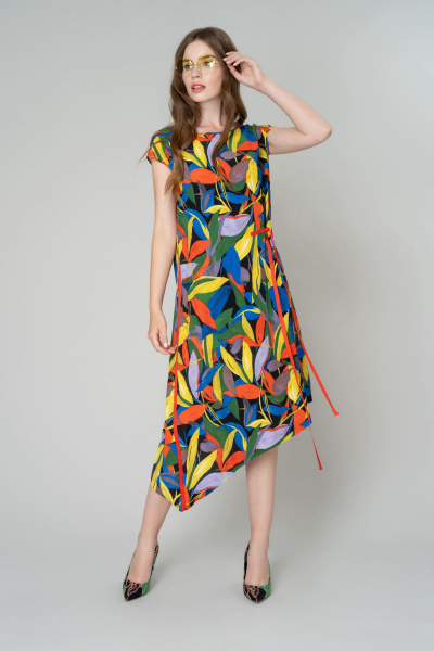 Платье Elema 5К-9827-1-164 принт! - фото 3