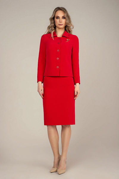 Жакет MARIKA 451/1 красный - фото 3