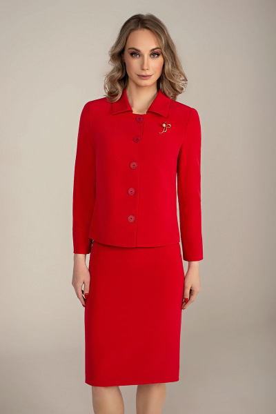 Жакет MARIKA 451/1 красный - фото 2