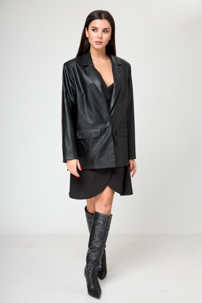 Жакет Anelli 1186 черный - фото 4