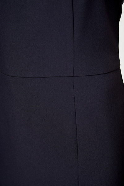 Демисезонное синее платье-футляр с пайетками и разрезом Anelli 1196 синий - фото 5