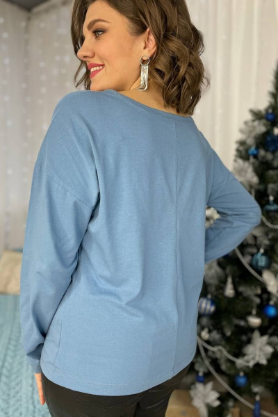Джемпер Rumoda 2054/2 серебро/голубой - фото 5