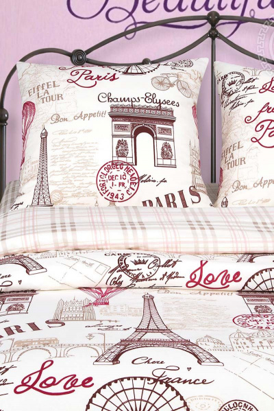Наволочка, пододеяльник, простыня АРТПОСТЕЛЬ 909 прогулка_по_парижу - фото 3