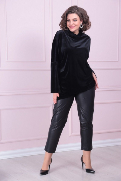 Брюки, туника LadisLine 1416 черный - фото 2