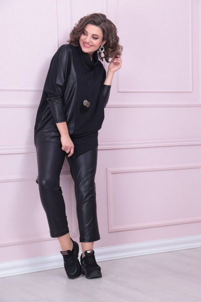 Брюки, туника LadisLine 1420 черный - фото 6