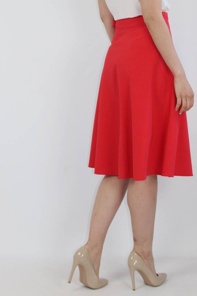 Юбка VLADOR 500140 красный - фото 4