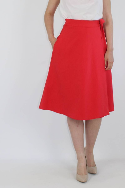 Юбка VLADOR 500140 красный - фото 2
