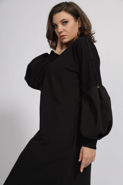 Платье BegiModa 1008 черный - фото 8