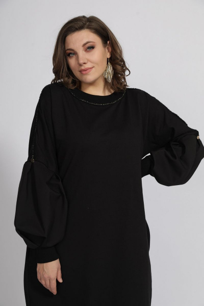 Платье BegiModa 1008 черный - фото 6