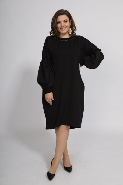 Платье BegiModa 1008 черный - фото 5