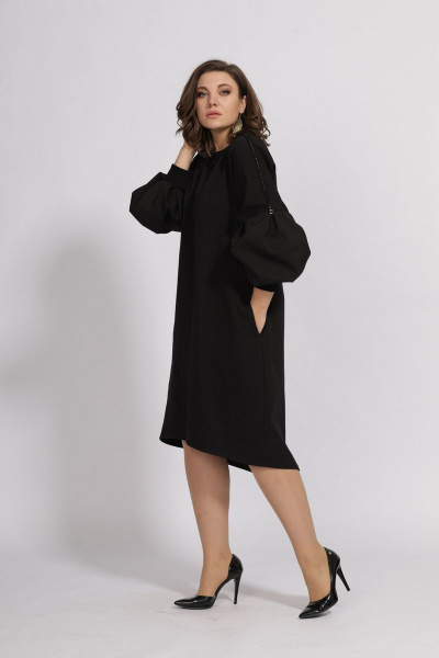 Платье BegiModa 1008 черный - фото 4