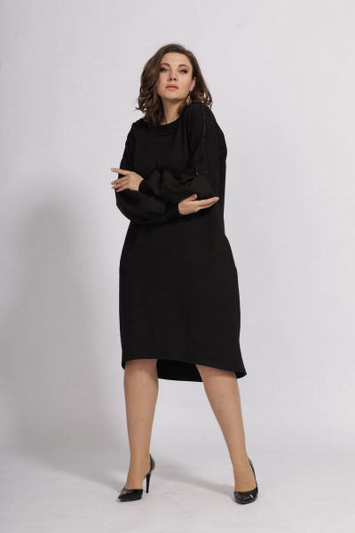 Платье BegiModa 1008 черный - фото 3
