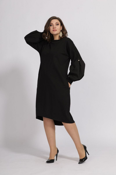 Платье BegiModa 1008 черный - фото 2
