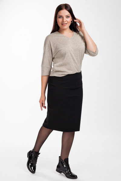 Юбка зауженная книзу из трикотажа для делового образа Femme & Devur 6205 1.3F(170) - фото 2