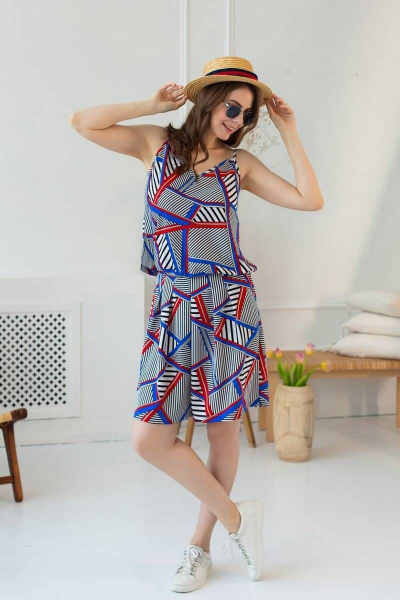 Комбинезон ASV 2349 сине-красный - фото 2