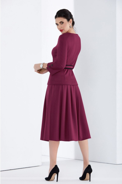 Джемпер, юбка Lissana 4282 бордо - фото 4