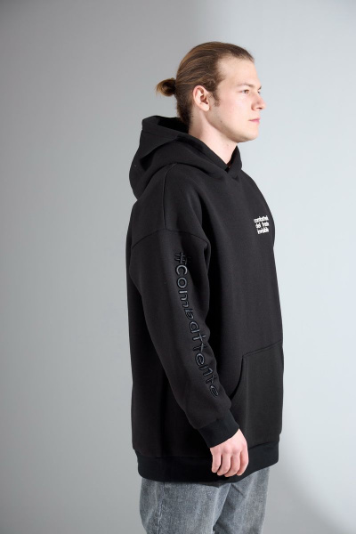 Худи HIT 0208 черный - фото 4