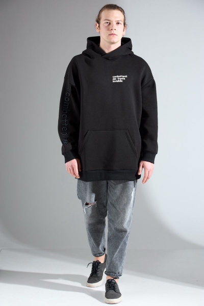 Худи HIT 0208 черный - фото 3