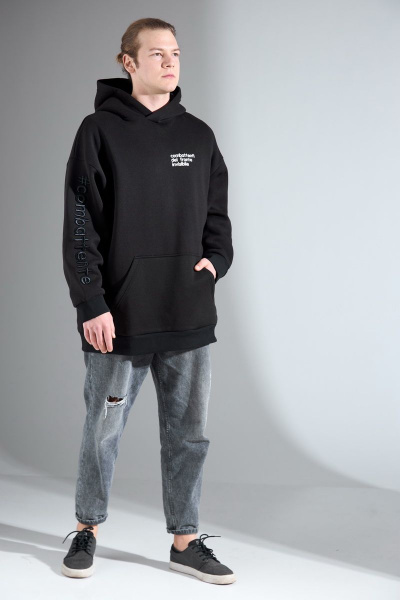 Худи HIT 0208 черный - фото 2