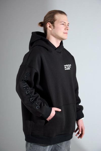 Худи HIT 0208 черный - фото 1