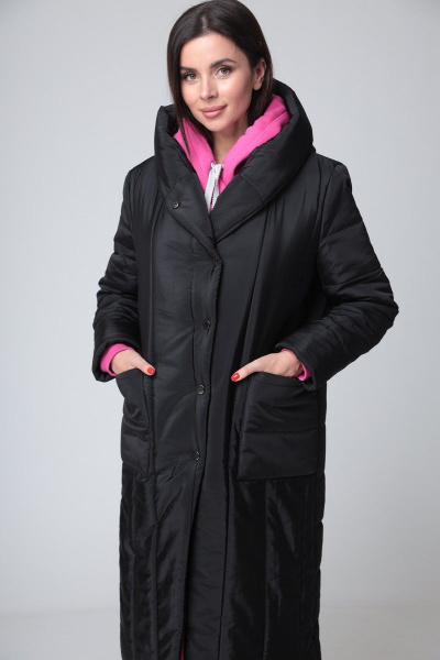 Пальто T&N 7179 черный - фото 9