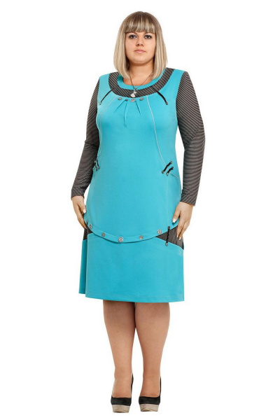 Демисезонное платье с открытой спиной и поясом Domiti 129 - фото 1