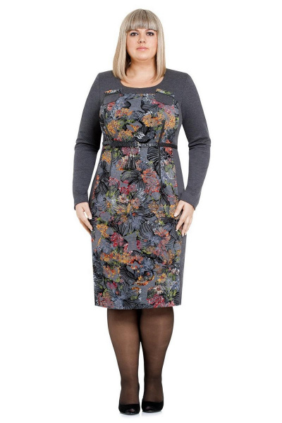 Платье из плотного трикотажа для комфортной носки Domiti 152 - фото 1