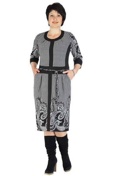 Демисезонное платье свободное с коротким рукавом Domiti 68 - фото 1