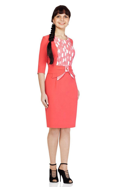 Круглогодичное платье свободное из трикотажа с вырезом капля Domiti 92 - фото 1