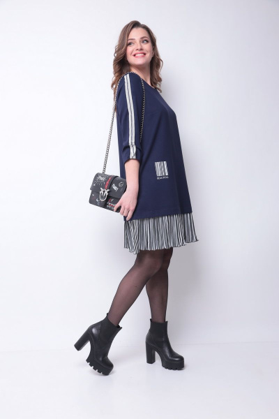 Платье Michel chic 2084 синий - фото 3