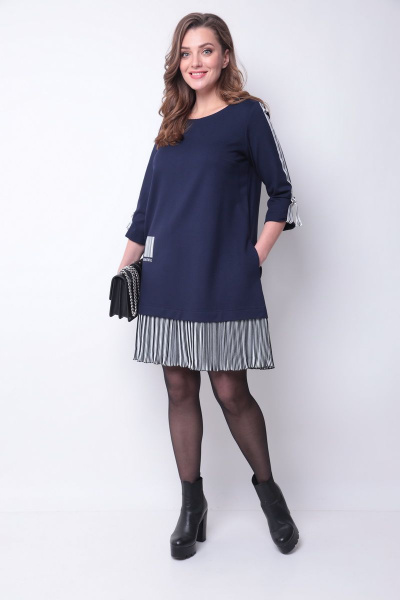 Платье Michel chic 2084 синий - фото 2