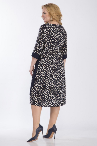 Платье свободного кроя из костюмной ткани с рюшей Matini 3.1574 - фото 7