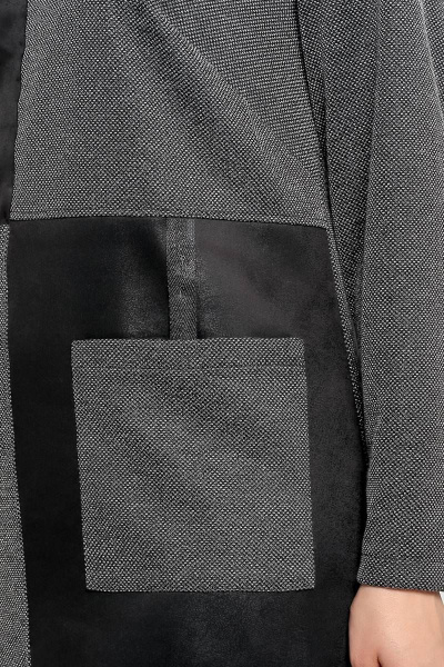 Туника La rouge 9056 серо-черный - фото 6