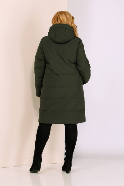 Пальто Shetti 2047 хаки - фото 5